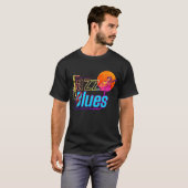 Kleurrijke Jazz & Blues Vibes T-shirt (Voorkant volledig)