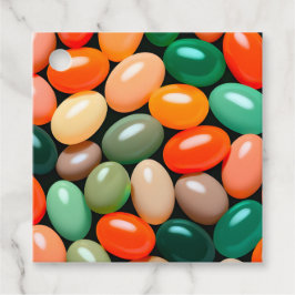 Kleurrijke Jelly Bean Art Gift Labels