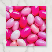 Kleurrijke Jelly Bean Art Gift Labels (Voorkant)