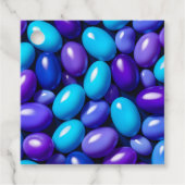 Kleurrijke Jelly Bean Art Gift Labels (Voorkant)