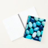 Kleurrijke Jelly Bean Art Spiral Notitieboek (Binnen)