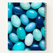 Kleurrijke Jelly Bean Art Spiral Notitieboek (Achterkant)