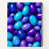 Kleurrijke Jelly Bean Art Spiral Notitieboek (Achterkant)