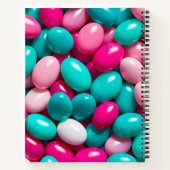 Kleurrijke Jelly Bean Art Spiral Notitieboek (Achterkant)