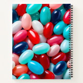 Kleurrijke Jelly Bean Art Spiral Notitieboek (Achterkant)