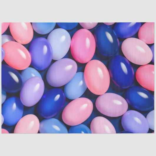 Kleurrijke Jelly Bean Art Tissue Papier (Voorkant)
