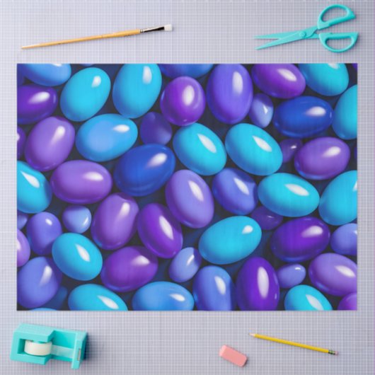 Kleurrijke Jelly Bean Art Tissue Papier (Craft)