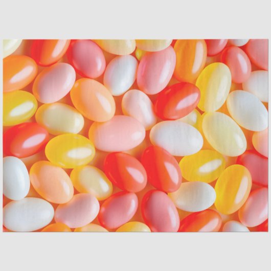 Kleurrijke Jelly Bean Art Tissue Papier (Voorkant)