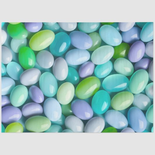 Kleurrijke Jelly Bean Art Tissue Papier (Voorkant)