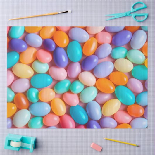 Kleurrijke Jelly Bean Art Tissue Papier (Craft)
