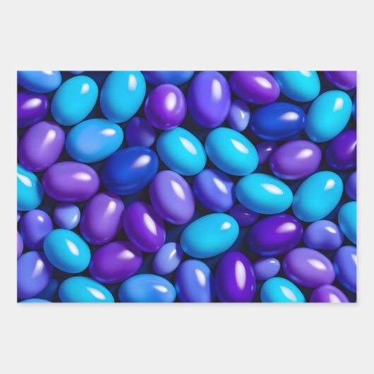 Kleurrijke Jelly Bean Art Wrapping Paper Sheets (Voorkant 3)