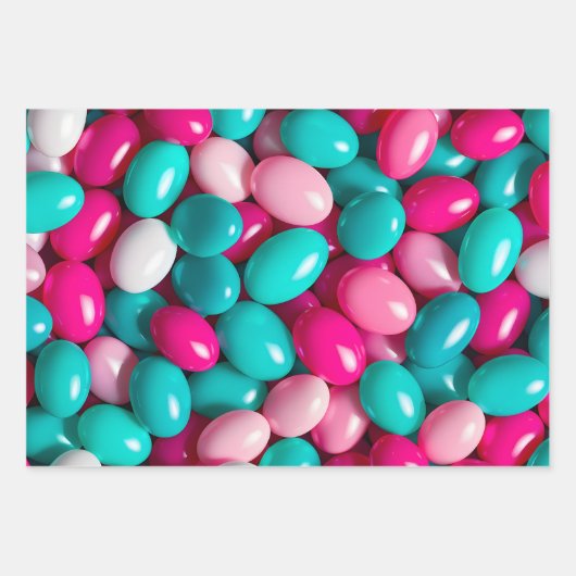 Kleurrijke Jelly Bean Art Wrapping Paper Sheets (Voorkant 2)