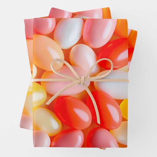 Kleurrijke Jelly Bean Art Wrapping Paper Sheets