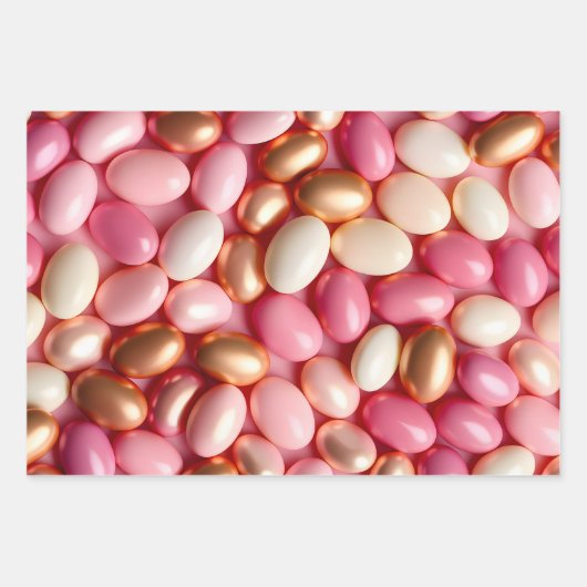 Kleurrijke Jelly Bean Art Wrapping Paper Sheets (Voorkant 3)