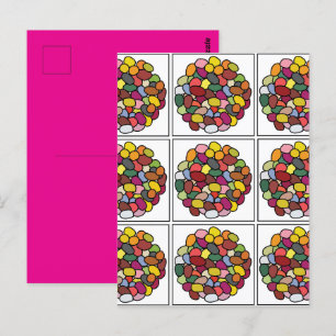 Kleurrijke Jelly Bean Briefkaart