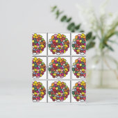 Kleurrijke Jelly Bean Briefkaart (Staand voorkant)