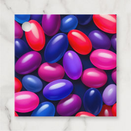 Kleurrijke Jelly Bean Kunst Cadeautags Bedankjes Labels