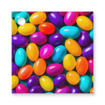 Kleurrijke Jelly Bean Kunst Cadeautags