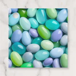 Kleurrijke Jelly Bean Kunst Cadeautags Bedankjes Labels