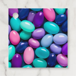 Kleurrijke Jelly Bean Kunst Cadeautags Bedankjes Labels