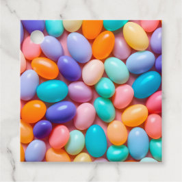 Kleurrijke Jelly Bean Kunst Cadeautags Bedankjes Labels