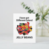 Kleurrijke Jelly Beans Grappige Jelly Beans Briefkaart (Staand voorkant)