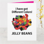 Kleurrijke Jelly Beans Grappige Jelly Beans Kaart (Gele Bloem)