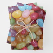 Kleurrijke Jelly Beans Inpakpapier Vel (In situ)