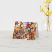 Kleurrijke Jelly Beans Kaart (Gele Bloem)
