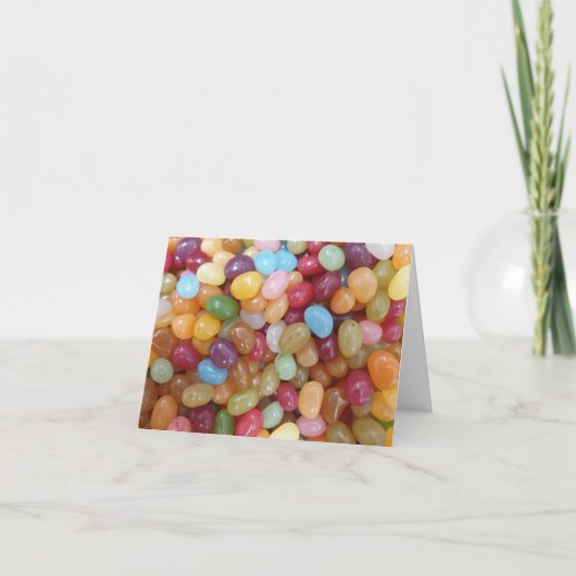 Kleurrijke Jelly Beans Kaart (Voorkant)