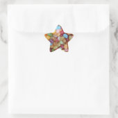 Kleurrijke Jelly Beans Ster Sticker (Tas)