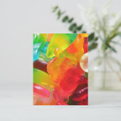kleurrijke jelly gum textuur briefkaart (Staand voorkant)
