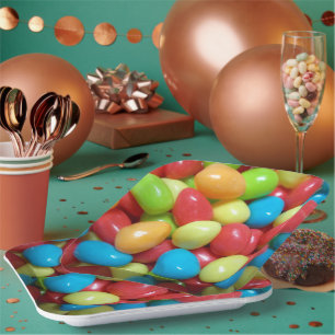 Kleurrijke Jellybeans Paper Bord