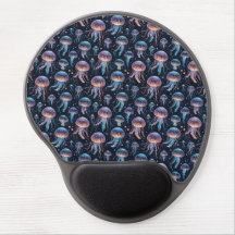 Kleurrijke Jellyfish Patroon Gel Mousepad