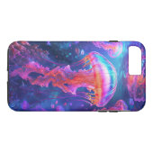 Kleurrijke Jellyfish Phone Case (Achterkant (Horizontaal))