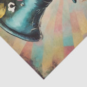 Kleurrijke Jester Decoupage Tissue Papier (Detail)