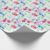 kleurrijke jeugdige prints cadeaupapier (Hoek)