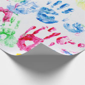 kleurrijke jeugdige prints cadeaupapier (Hoek)