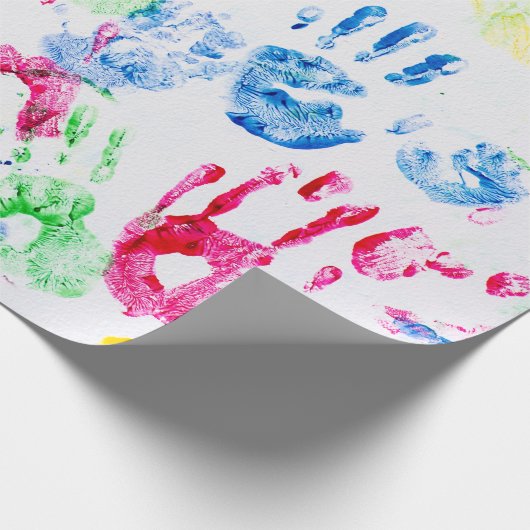 kleurrijke jeugdige prints cadeaupapier (Hoek)