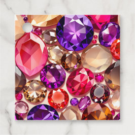 Kleurrijke Jewel Art Gift Labels