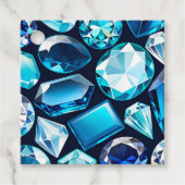 Kleurrijke Jewel Art Gift Labels (Voorkant)