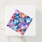 Kleurrijke Jewel Art Gift Labels (In situ)