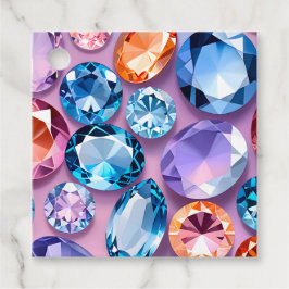 Kleurrijke Jewel Art Gift Labels