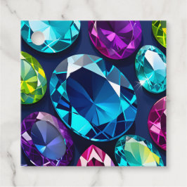 Kleurrijke Jewel Art Gift Labels