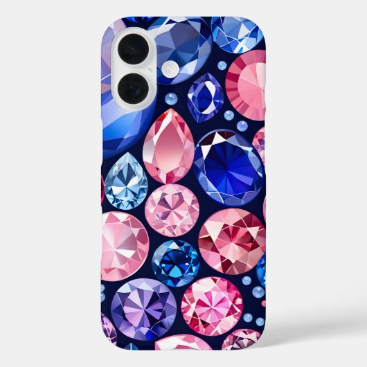 Kleurrijke Jewel Art iPhone Case (Achterkant)