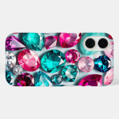 Kleurrijke Jewel Art iPhone Case (Achterkant (horizontaal))