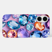 Kleurrijke Jewel Art iPhone Case (Achterkant (horizontaal))