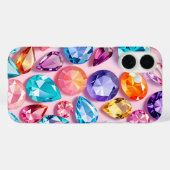 Kleurrijke Jewel Art iPhone Case (Achterkant (horizontaal))