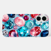 Kleurrijke Jewel Art iPhone Case (Achterkant (horizontaal))