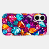 Kleurrijke Jewel Art iPhone Case (Achterkant (horizontaal))